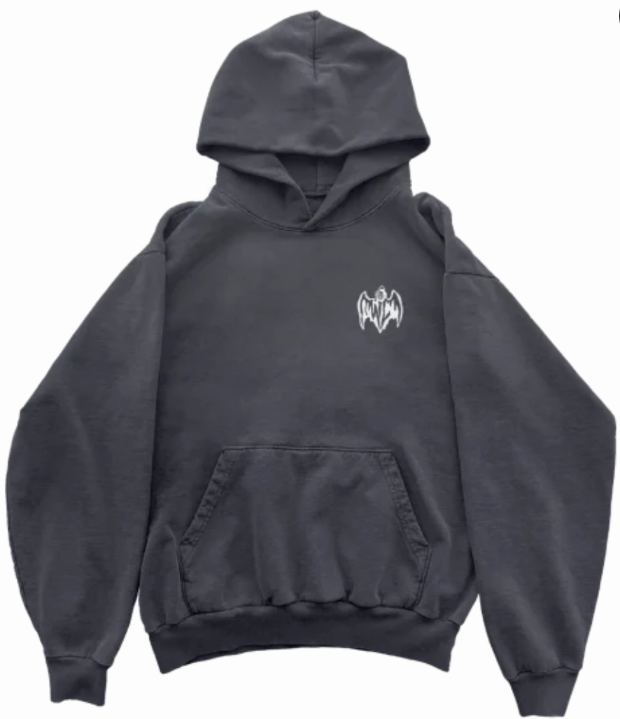 Warren Lotas 4th Horseman Stone Washed Hoodie "Washed Black"