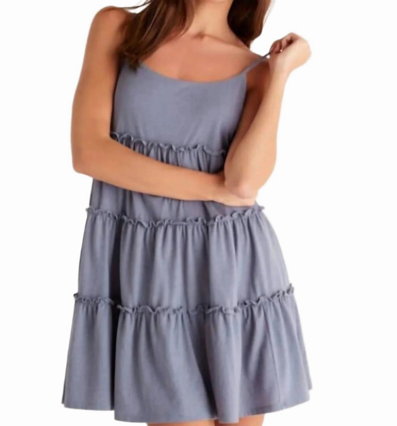 Z Supply Carina Knit Mini Dress Indigo
